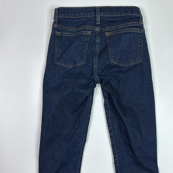 J.Crew 8" Toothpick Dark Wash Skinny Jeans Size 26 - Picture 4 of 12